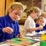 children painting